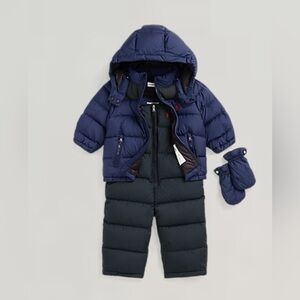 Polo Ralph Lauren 650 FP Down Snowsuit Set baby boy NWT size 18 Month $250